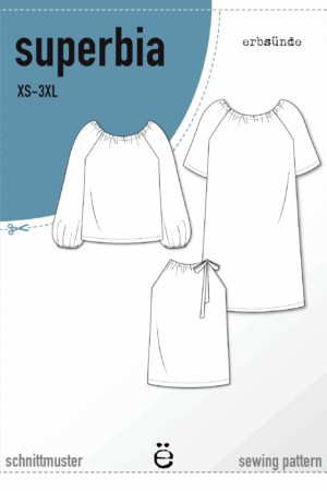 Papierschnitt Bluse, Tunika, Kleid SUPERBIA (34-54)