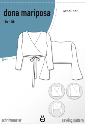 Papierschnitt Wickeljacke, Bolero DONA MARIPOSA (34-58)