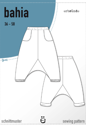 Papierschnitt Haremshose, Yogahose BAHIA (36-58)