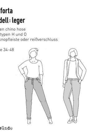 Papierschnitt Chino Hose CONFORTA: leger (34-48)