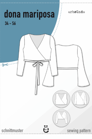 Papierschnitt Wickeljacke, Bolero DONA MARIPOSA (34-58)