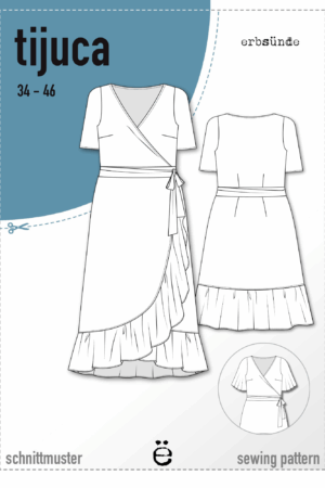 Papierschnitt Maxi Wickelkleid TIJUCA (34-46)