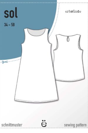 Papierschnitt Top, Trägerkleid SOL (34-58)