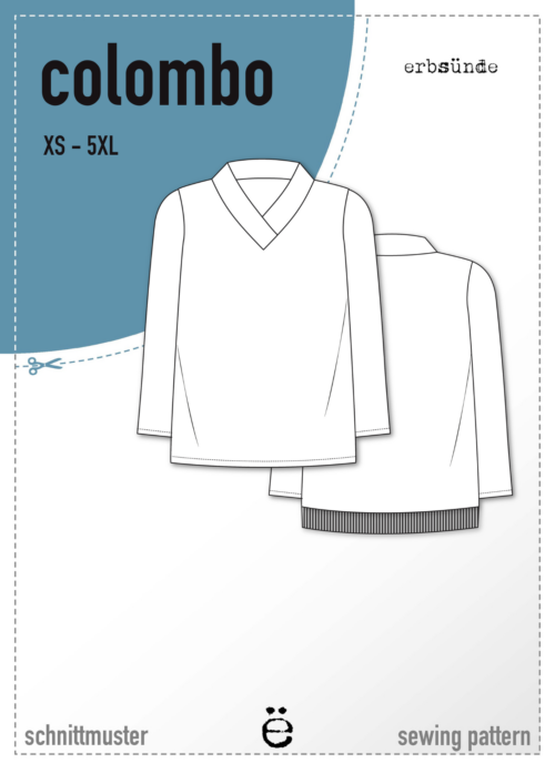 Papierschnitt Schalkragen Pullover COLOMBO (XS-5XL)