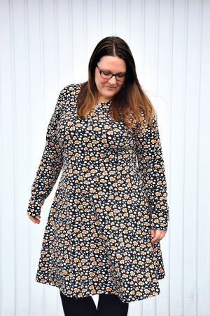 plus size übergrößen curvy ebook Schnittmuster Nähanleitung Kleid Damen A-linie Sommerkleid erbsünde