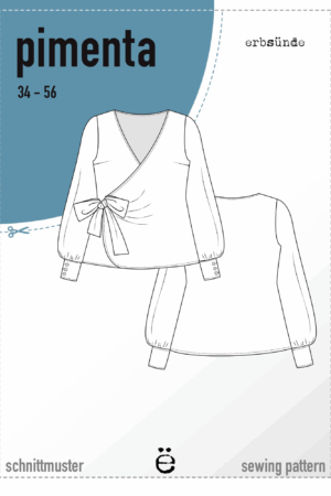Papierschnitt Wickelbluse PIMENTA (34-56)