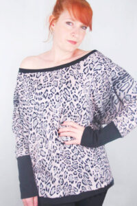 Damen Schnittmuster Kleid Shirt Pullover mit Fledermausärmeln erbsuende Gula