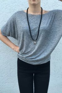 Damen Schnittmuster Kleid Shirt Pullover mit Fledermausärmeln erbsuende Gula