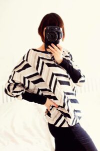 Damen Schnittmuster Kleid Shirt Pullover mit Fledermausärmeln erbsuende Gula