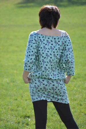 Damen Schnittmuster Kleid Shirt Pullover mit Fledermausärmeln erbsuende Gula