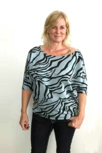 Damen Schnittmuster Kleid Shirt Pullover mit Fledermausärmeln erbsuende Gula