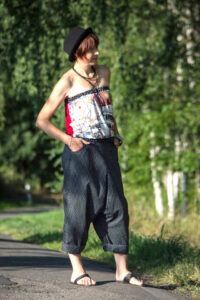 Schnittmuster Damen Hose Pumphose Haremshose tiefer Schritt Bahia erbsünde