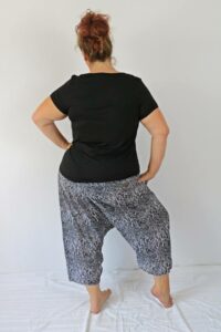 Schnittmuster Damen Hose Pumphose Haremshose tiefer Schritt Bahia erbsünde