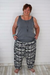 Schnittmuster Damen Hose Pumphose Haremshose tiefer Schritt Bahia erbsünde