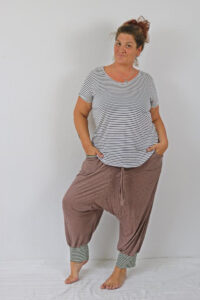 Schnittmuster Damen Hose Pumphose Haremshose tiefer Schritt Bahia erbsünde