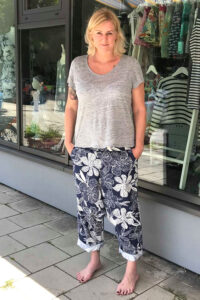 Schnittmuster Damen Hose Pumphose Haremshose tiefer Schritt Bahia erbsünde