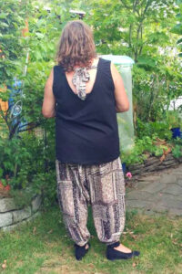 Schnittmuster Damen Hose Pumphose Haremshose tiefer Schritt Bahia erbsünde