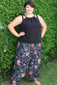 Schnittmuster Damen Hose Pumphose Haremshose tiefer Schritt Bahia erbsünde