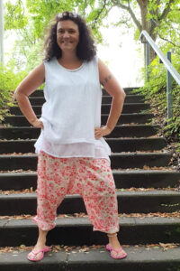 Schnittmuster Damen Hose Pumphose Haremshose tiefer Schritt Bahia erbsünde