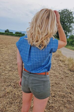 Schnittmuster Damen lockere Bluse V-Ausschnitt