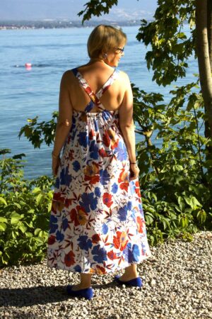 Schnittmuster Damen langes Kleid Sommerkleid Maxi Boho Ibiza Stil erbsuende
