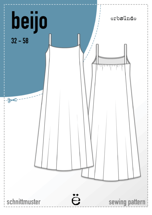 Papierschnitt Maxikleid Kleid BEIJO (32-58)