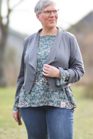 Schnittmuster kurzer Jersey Blazer LILIA (34-58)