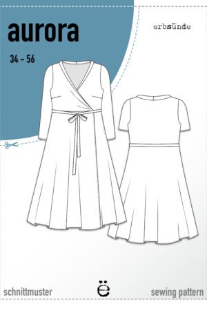Papierschnitt Wickelkleid AURORA (34-56)