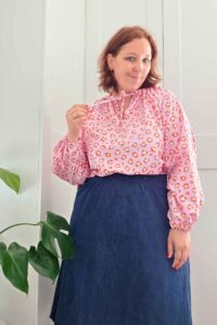 Schnittmuster-Bluse-Tunika-Kleid-Folklore-Ballonärmel-erbsuende-11