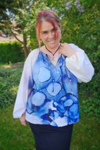 Schnittmuster-Bluse-Tunika-Kleid-Folklore-Ballonärmel-erbsuende-13