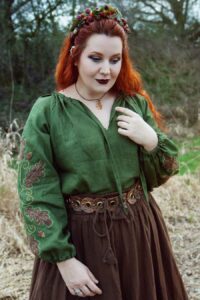 Schnittmuster-Bluse-Tunika-Kleid-Folklore-Ballonärmel-erbsuende-21