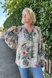 Schnittmuster-Bluse-Tunika-Kleid-Folklore-Ballonärmel-erbsuende-44