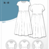 Schnittmuster Jerseykleid mit Halsausschnittvarianten SERRA (34-60) – Bild 2