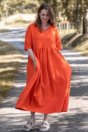 Schnittmuster Jerseykleid mit Halsausschnittvarianten SERRA (34-60)