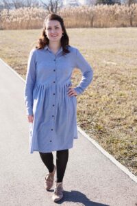 Schnittmuster-Damen-Kleid-Hemdblusenkleid-webware-Bella Dona-erbsuende-34