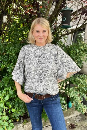 Schnittmuster T-Shirt mit Kimonoärmeln LIME (XS-4XL)