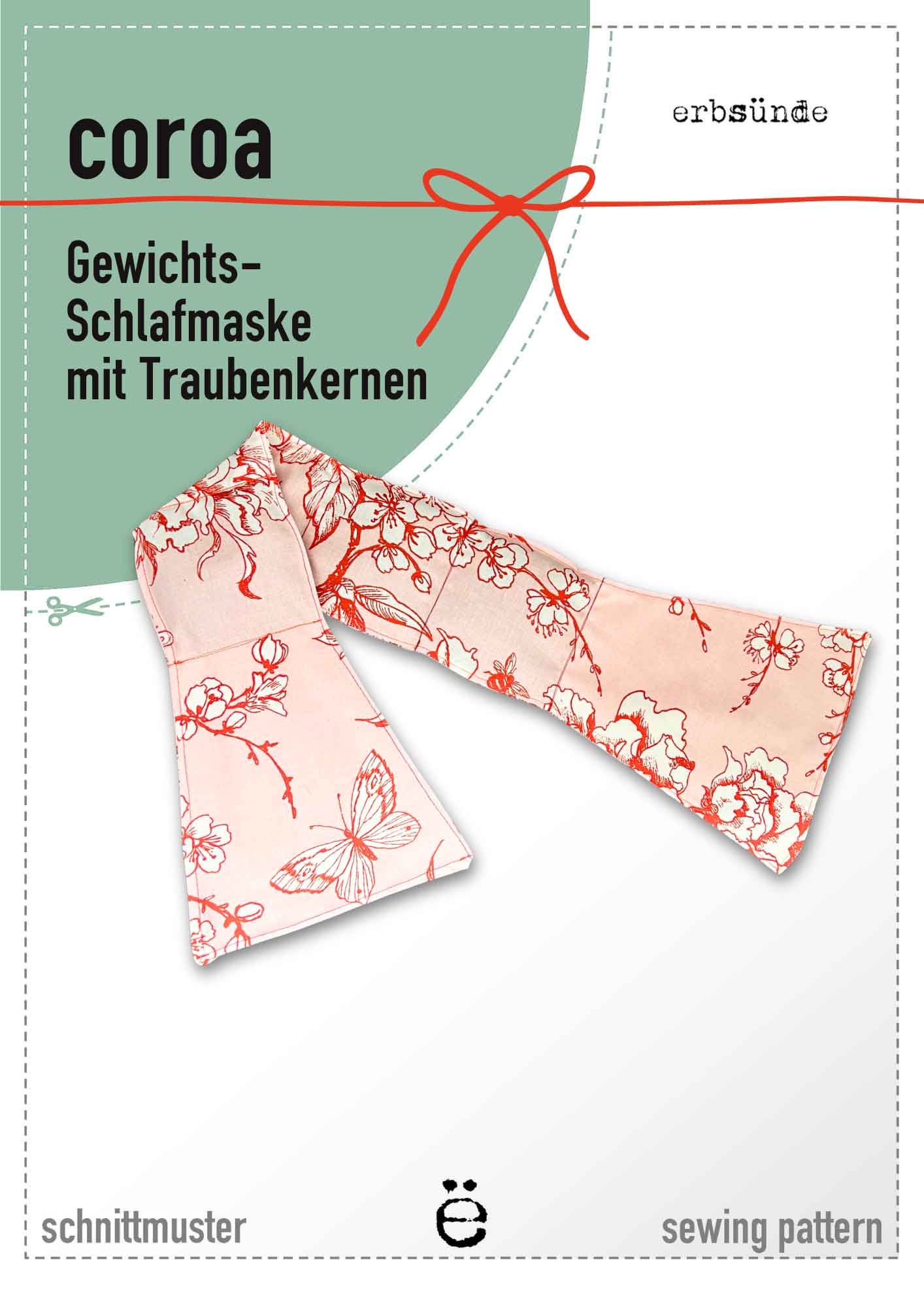 Gratis Schnittmuster Traubenkern-Schlafmaske