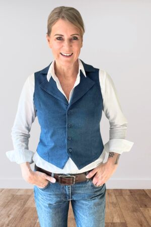 Schnittmuster Weste mit und ohne Kragen CORA (32-48)