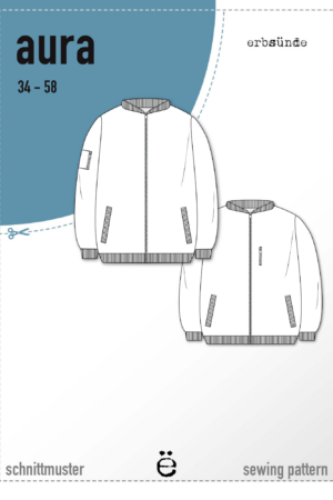 Papierschnitt Blouson, Bomberjacke AURA (34-58)