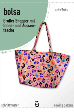 Papierschnitt großer Shopper BOLSA