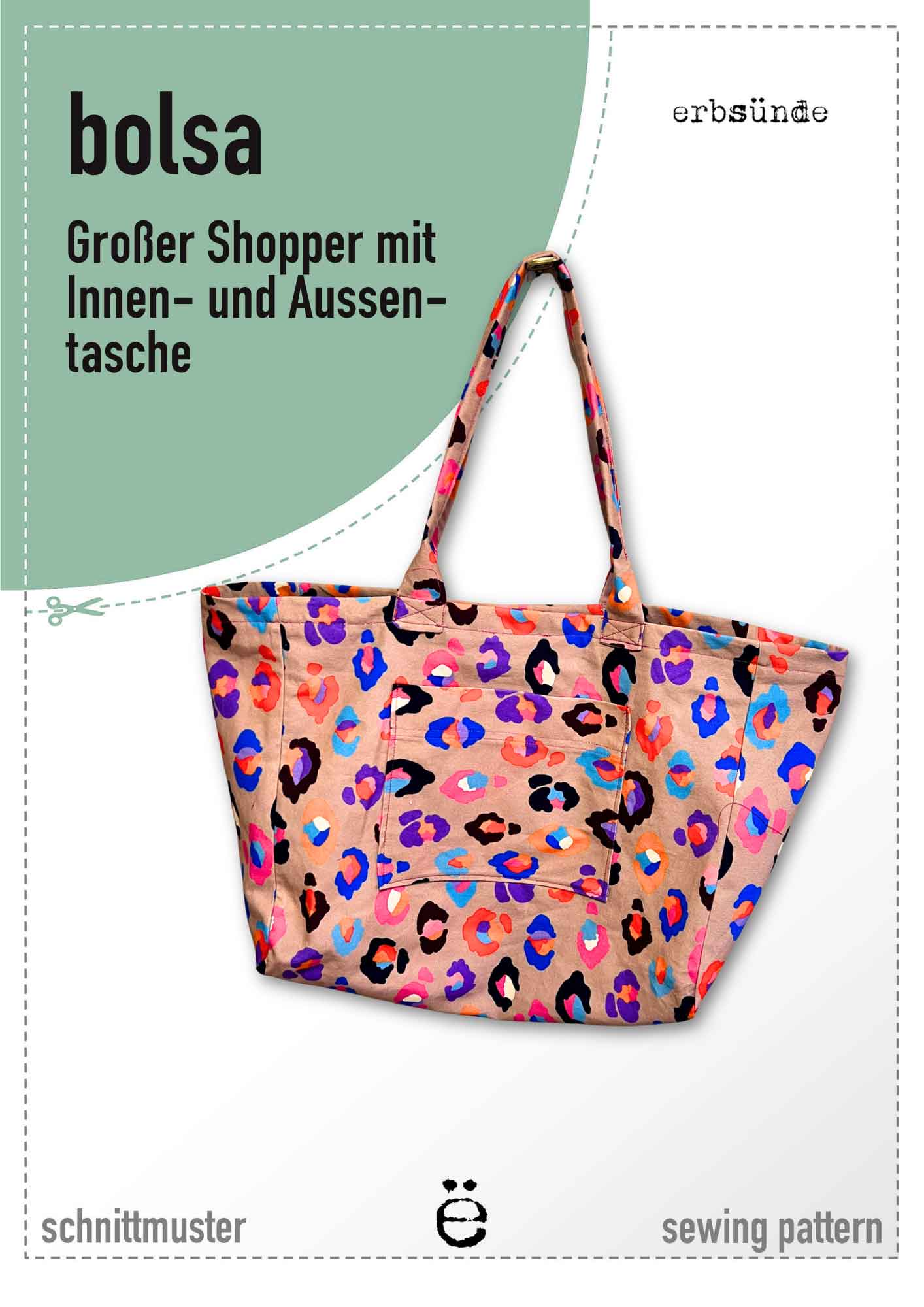 Papierschnitt großer Shopper BOLSA