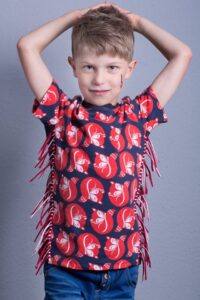 Schittmuster-Kinder-Baby-T-Shirt-Oberteil-Fransen-Camisa-erbsuende-9